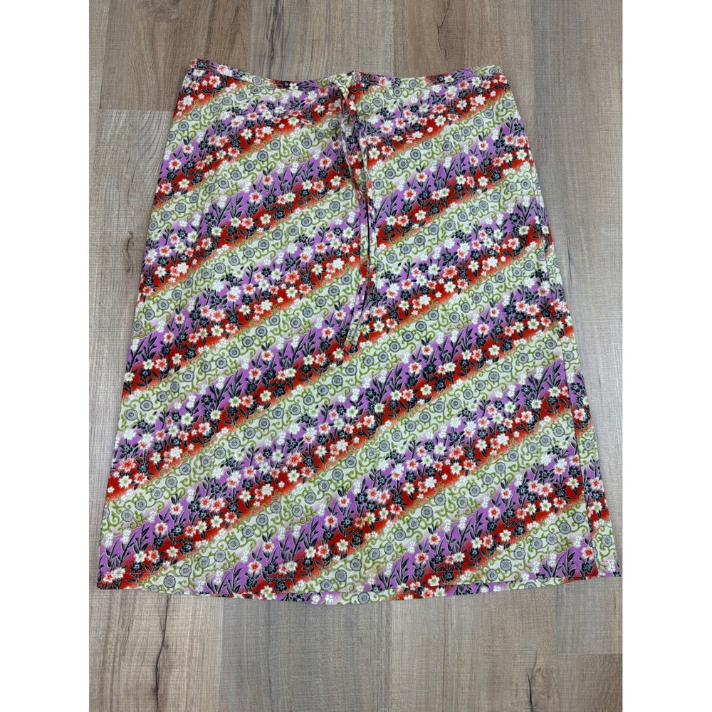 The Limited Vintage Y2K Ditsy Floral A-Line Mini Skirt Cotton Multi Color Size M